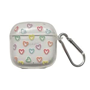 CAQYNVK Case For Huawei Freebuds Se 2,Heart Pattern Earphones ...