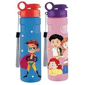 POGON Super & Aura Insulated Inner Stainless Steel Outer Plastic Water ...