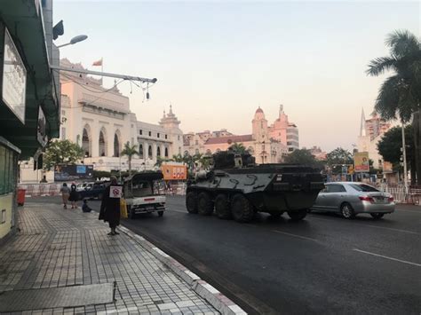 Myanmar junta rolls in armoured vehicles to major cities, shuts down ...