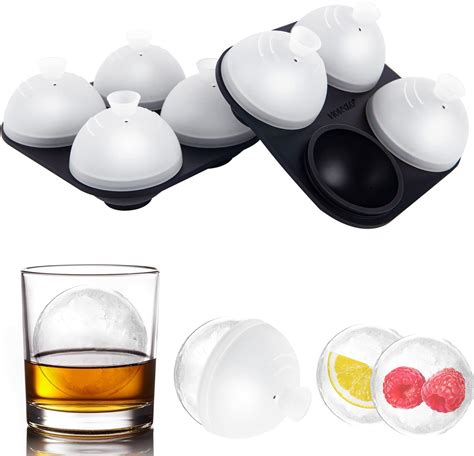 Amazon.com: Whiskey Ice Ball Molds, HONYAO Ice Ball Maker Mold 100% ...