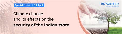 Climate change and its effects on the security of the Indian state