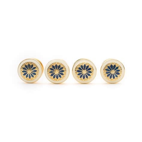 Kutch Kurta Buttons enamel gold plated kurta buttons for men – AZGA