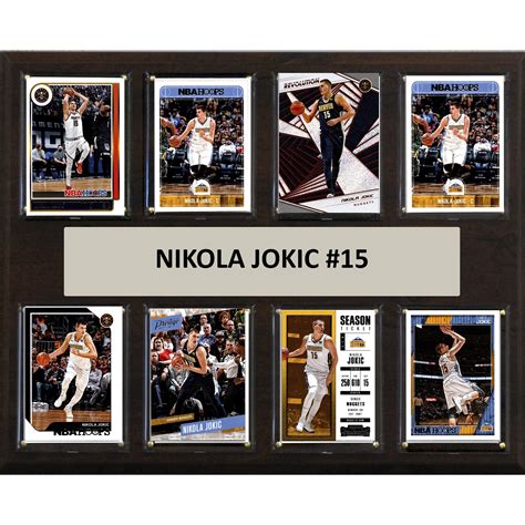 Denver Nuggets Nikola Jokic 12" x 15" Trading Card Plaque