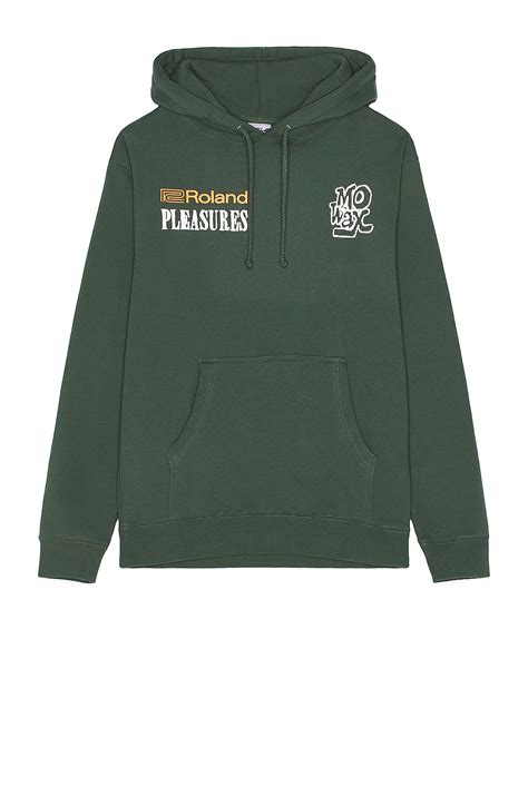 Pleasures x Unkle Tb-03 Premium Hoodie in Hunter Green | REVOLVE