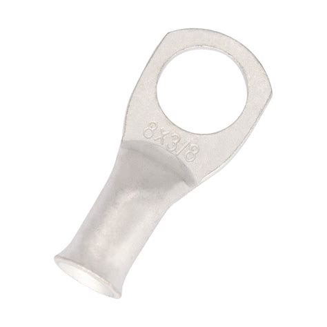 8pcs Tinned Copper Battery Lugs,8AWG-3/8"Ring Terminal Wire Lugs 8 ...