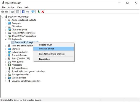 Device Manager Keyboard 的图像结果