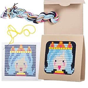 Sozo - Colorful DIY Needlepoint Embroidery Craft Kit for Beginners. Eco ...