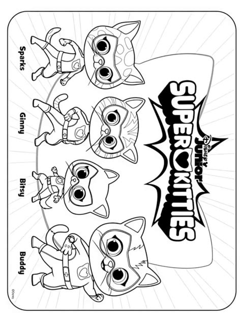 Free Printable Superkitties Coloring Pages 🦸‍♀️😻 - Coloringpagesforkids.net