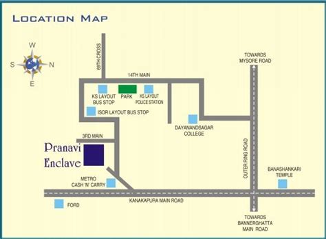 Sai Pranavi Enclave Location Map | ISRO Layout, Bangalore