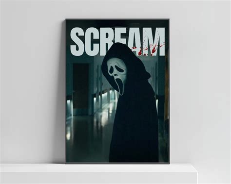 Scream Poster, Ghostface Movie Print, Horror Movie Poster Scream Room ...
