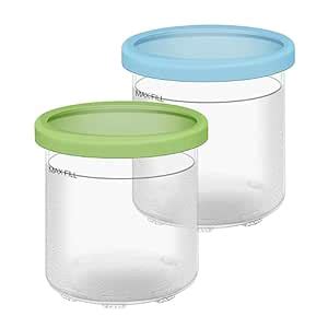 Buy Ice Cream Pint Container and Lid,16oz Cups Compatible with NC301 ...