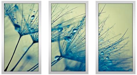 Picture Perfect International"Flower Water Droplets 3" Framed ...