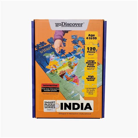 Buy GoDiscover Smart Puzzle - India Map from Go Discover at just INR ...