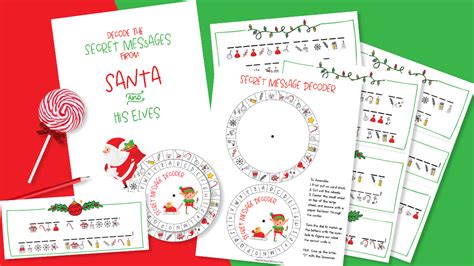 Image result for Santa Decoder Printable