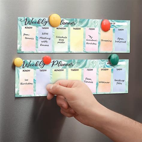 Buy 240 Sheets Weekly Planner Sticky Notepad Horizontal Weekly Planner ...