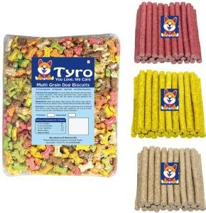 Tyro 1KG Dog Munchy Combo: 500gm Mix Biscuits With 500gm Mix Munchy ...