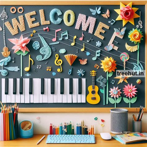 Music Bulletin Board Ideas, Door Decor, Hallway Display and Music ...