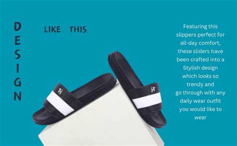 Buy PERY-PAO Mens Stylish Sliders Black, Grey, Sky Blue, White Boys ...