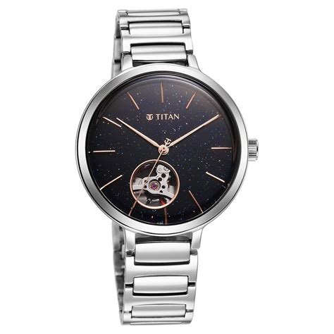 Buy Online Aventurine Automatic Blue Dial Automatic Watch for Women ...