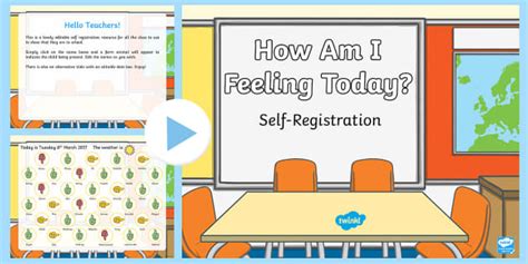 How Are You Feeling Today? Self-regulation PowerPoint