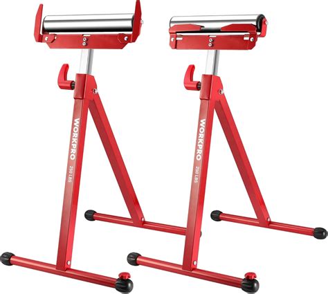 Amazon.com: WORKPRO Folding Roller Stand Height Adjustable, Heavy Duty 250 LB Load Capacity ...