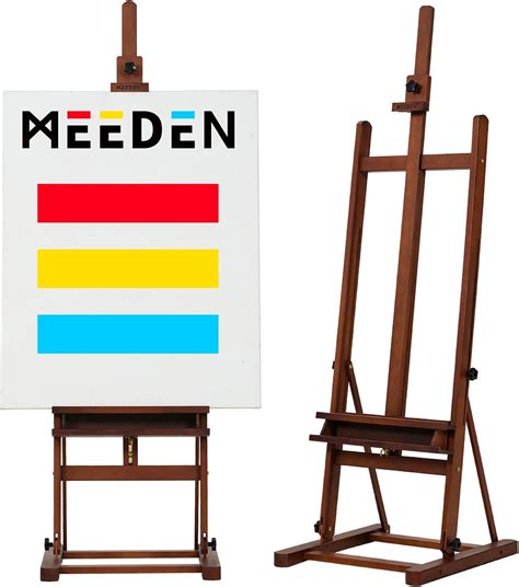 MEEDEN Art Painting Easel 67" to 95"H, Hold Canvas to 48", Artist Beech ...