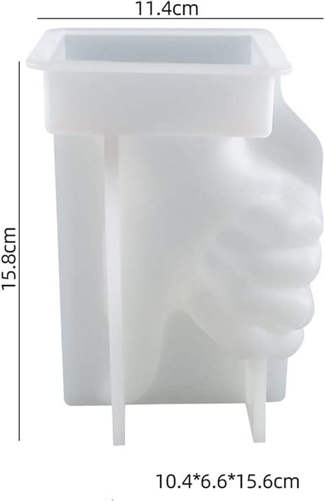 Buy 3 Pack Gesture Candle Mold Finger Gesture Silicone Mold for Resin ...