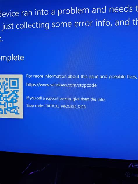 Image result for Blue Screen Error Critical Process Died