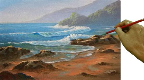 Acrylic Seascape Painting Tutorials 的图像结果
