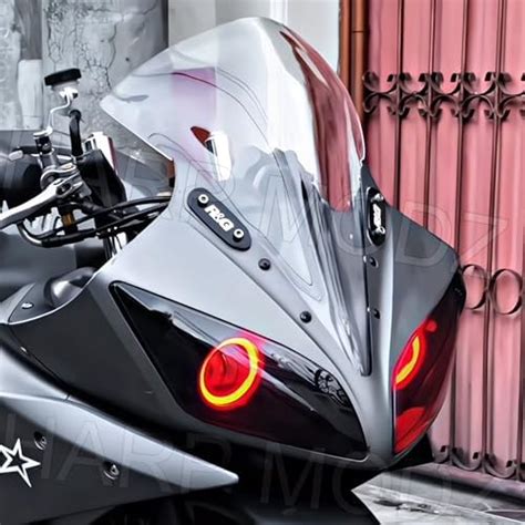 HARP MODZ® R15 V1 V2 S Indonesian Type Bubble Visor Windshield Wind ...