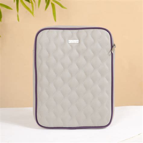Premium Vegan Leather iPad Cover Grey Online - Premium Laptop Bag ...