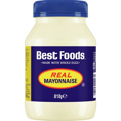 Calories in Best Foods Real Mayonnaise Calorie Counter Australia