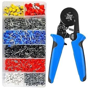 CESITRA 1200PCS 6 Colors 8 Sizes VE Terminal Electrical/Electronic Wire ...