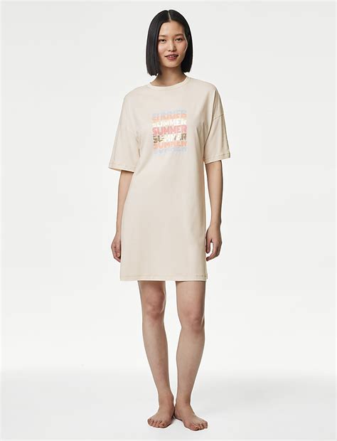 Buy Cotton Modal Cool Comfort™ Nightdress at Marks & Spencer