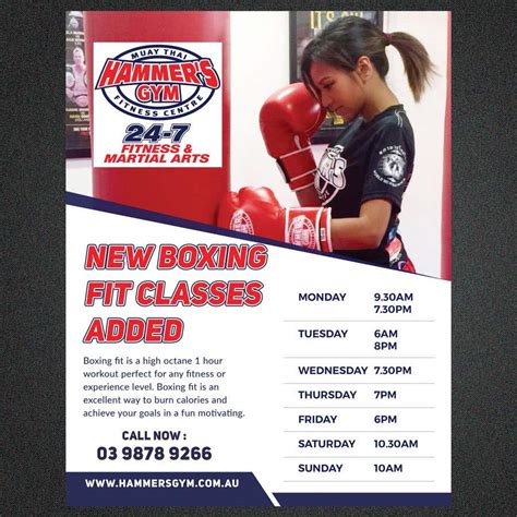 Design a flyer for new boxing classes | Freelancer