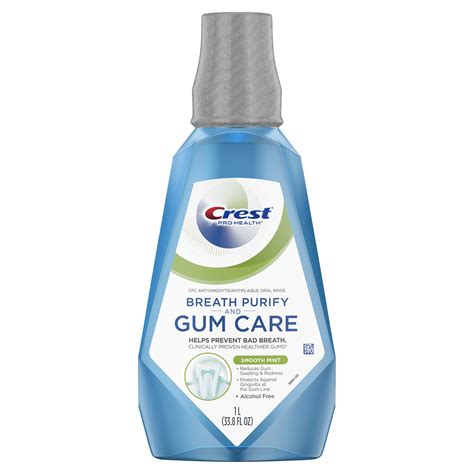 Crest Pro Health Gum and Breath Purify Oral Rinse Mouthwash, Mint, 33.8 ...