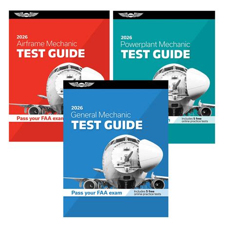 ASA Aviation Maintenance Test Guide Bundle (Powerplant, Airframe, and General) - MyPilotStore.com