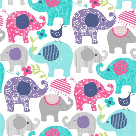 Image result for Colorful Elephant Pattern