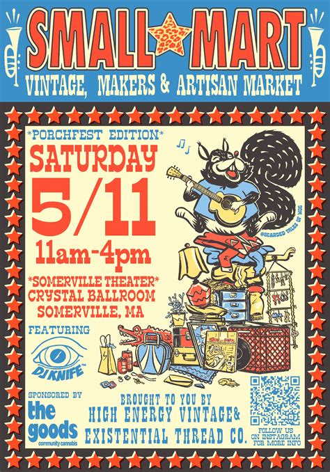 SMALL ⭐ MART Somerville Porchfest Market At Crystal Ballroom [05/11/24]