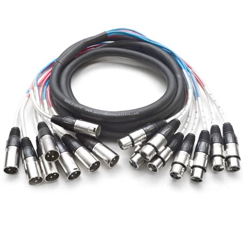 Seismic Audio-8 Channel XLR Snake Cable-10 Feet Long-Pro Audio Snake ...