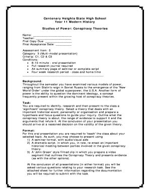 Fillable Online centheigshs eq edu Consipracy-theories-task - Centenary ...