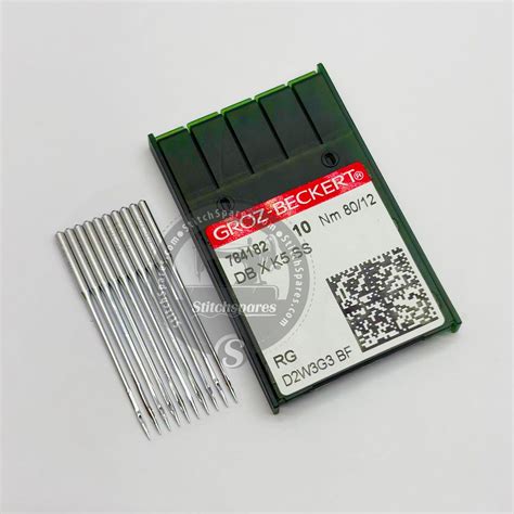 #784182 DBXK5 SS NM 80/12 RG (Packing Unit 100Pcs ) Groz Beckert Sewin ...
