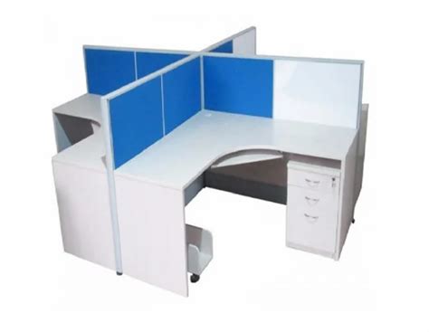 Wooden Workstation - Linear Corporate Office Computer Workstation ...