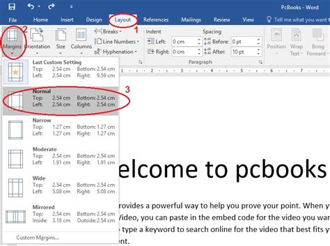 Microsoft Word Tutorial - Applying Page Margins