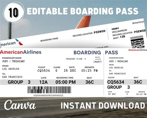 Airline Boarding Pass Template - prntbl.concejomunicipaldechinu.gov.co