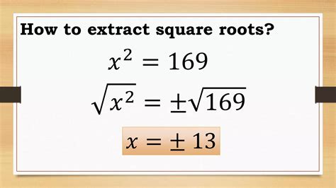 Solving Quadratic Equations by Extracting Square Roots | PDF