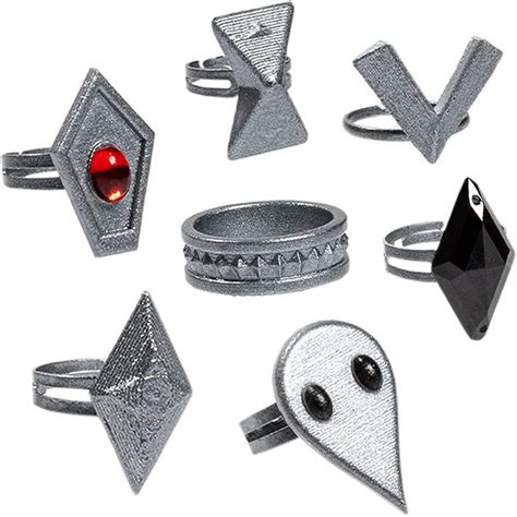 Buy RJZMING Hu Tao Rings Genshin Impact Hu Tao Cosplay Costume ...