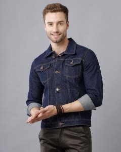 IMYYOUNG Full Sleeve Solid Men Denim Jacket - Buy IMYYOUNG Full Sleeve ...
