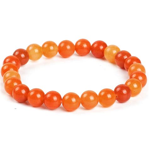 Buy Marka Jewelry Natural Round Beads Red Aventurine Crystal Stone 8mm ...