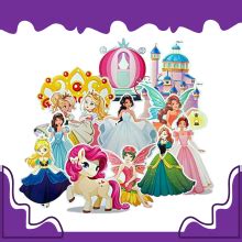 FI - FLICK IN 71 pcs Princess Theme Birthday Decoration for Girls ...